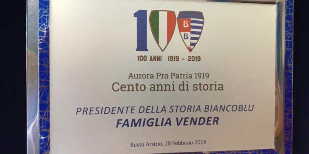 La Pro Patria celebra la famiglia Vender