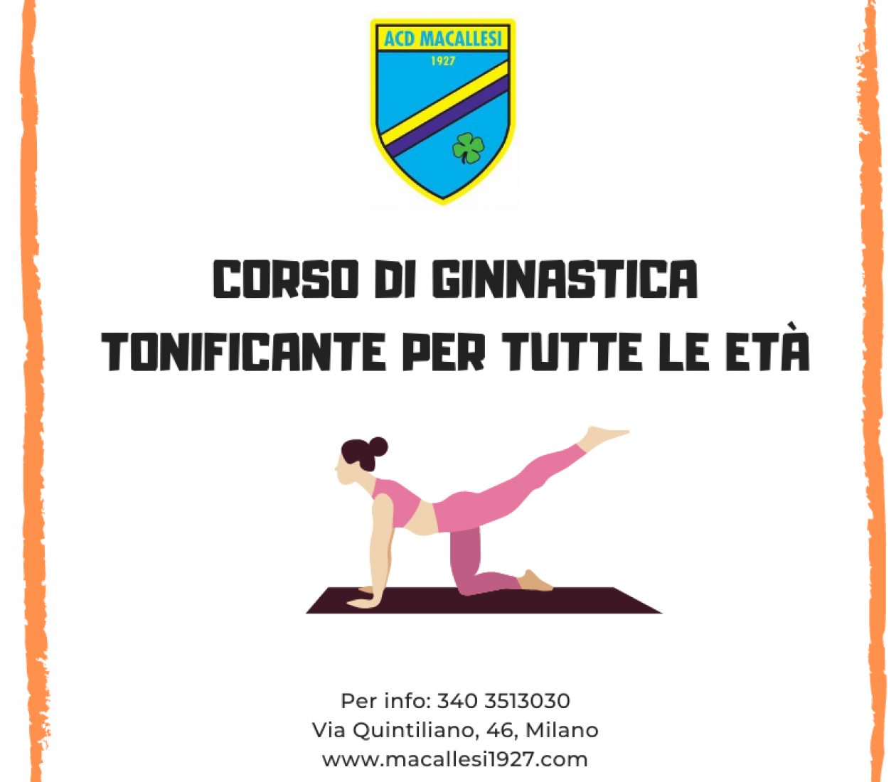 Corso di ginnastica tonificante