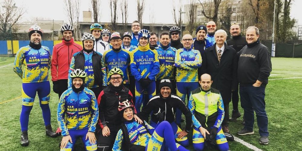 Raduno storico tra ACD Macallesi 1927 calcio e ASD Macallesi Bussero ciclismo!