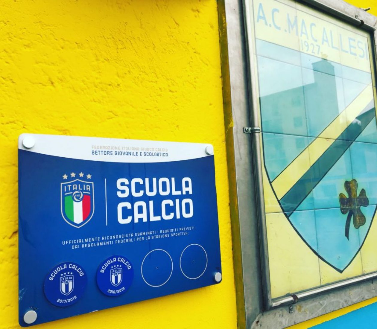 La Macallesi è Scuola calcio riconosciuta anche per la stagione 2018/2019