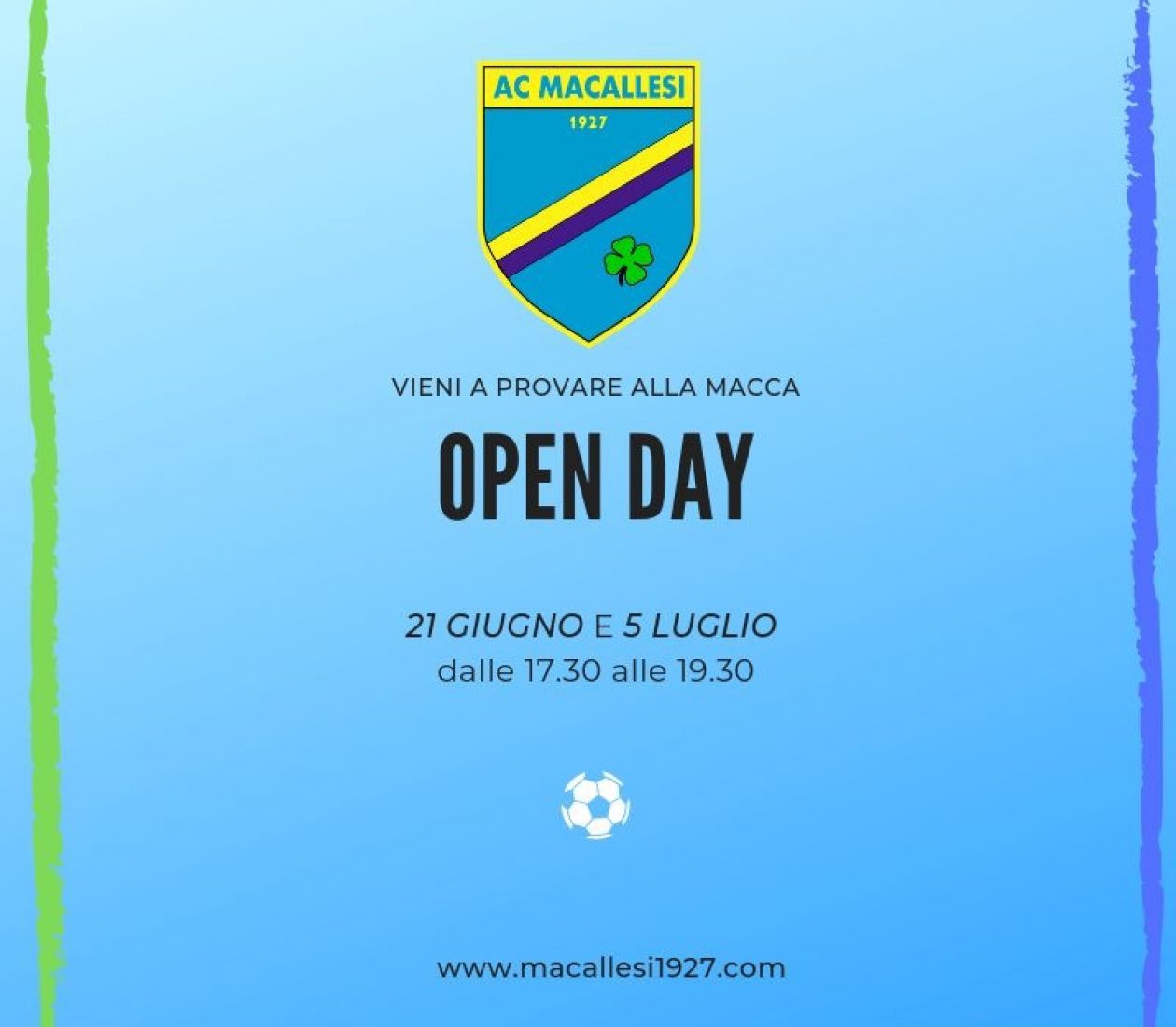 Open Day Macca!