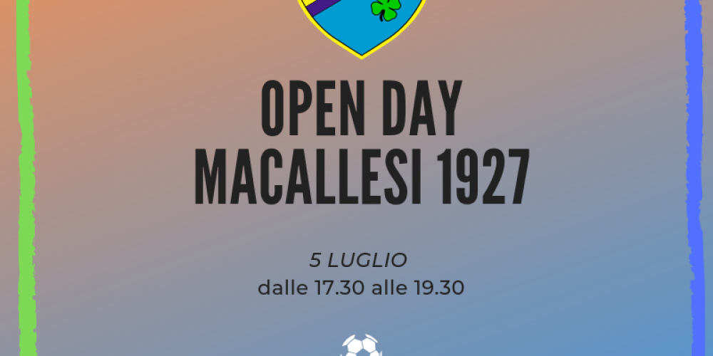Open day Macca – Last Call!